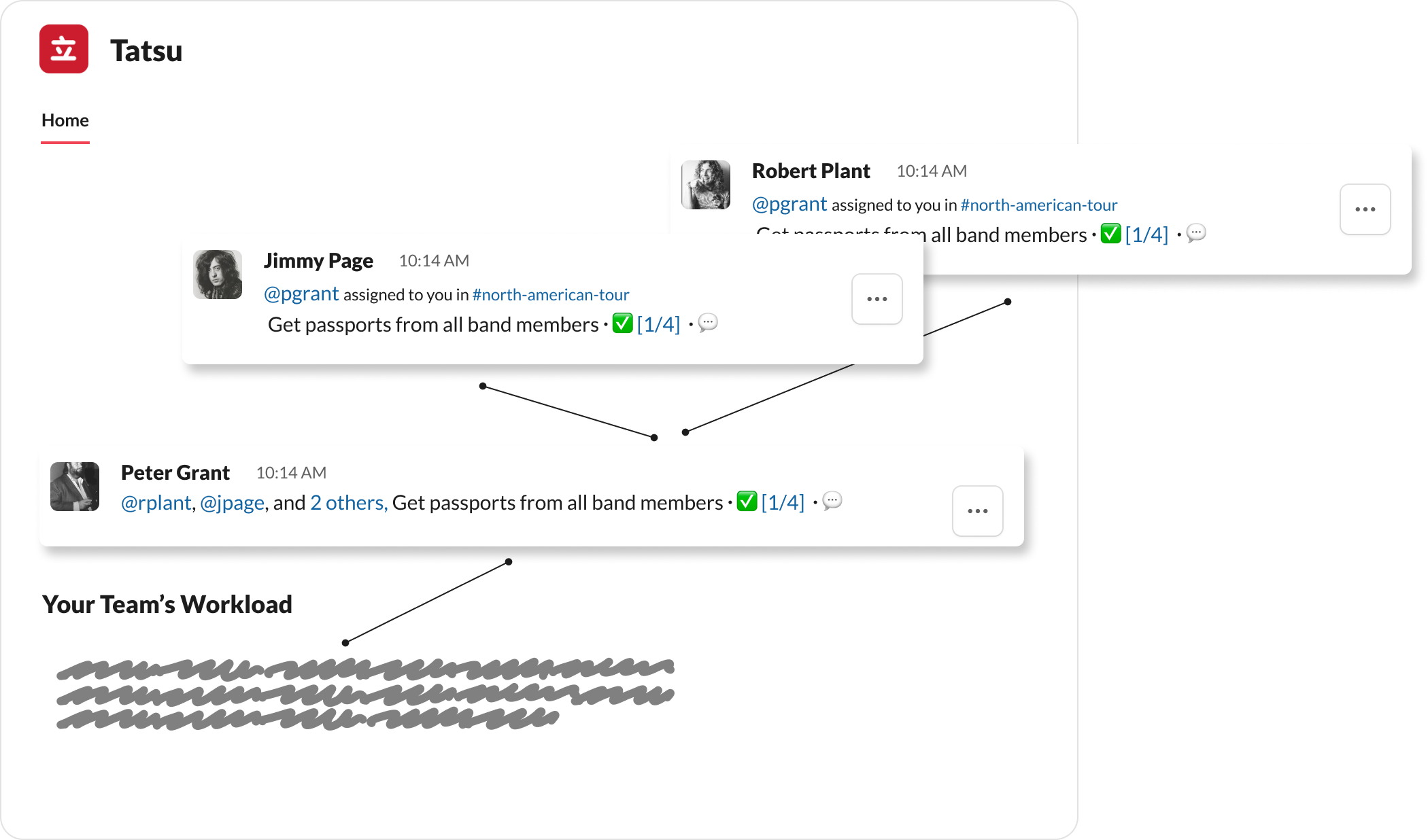 Assign tasks within your team